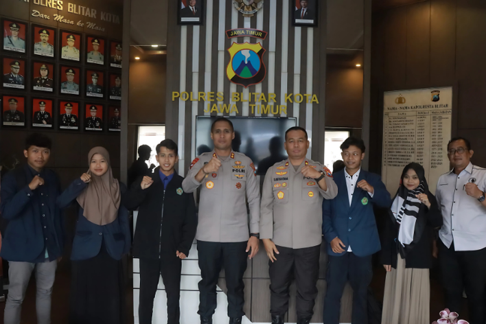 BEM STIT Al-Muslihuun Audiensi dengan Kapolresta Blitar Bahas Kekerasan Remaja